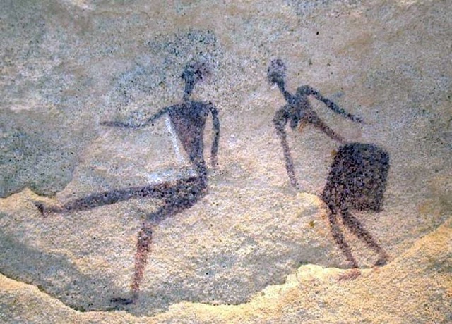 Pre-historic cave painting from 32,000 years ago.