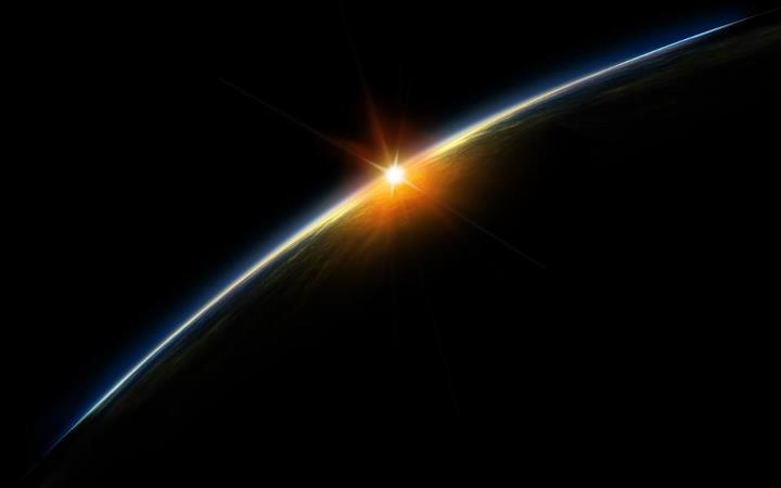 sunrise over earth