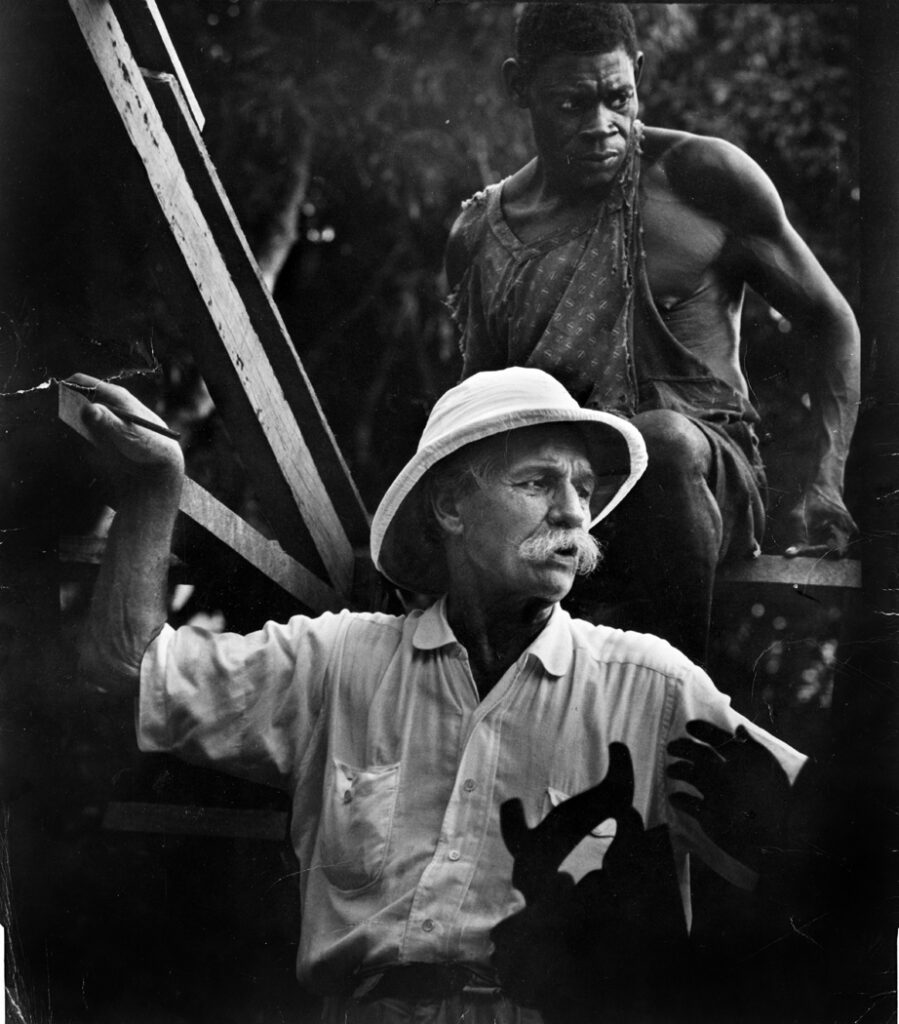 Schweitzer In Pith Helmet